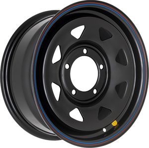 Колёсный диск OFF-ROAD Wheels усиленный стальной черный 5x139,7 7xR16 d110 ET+35 для УАЗ Patriot 2005-2025 (треугольник мелкий). Артикул 1670-53910BL+35A17X