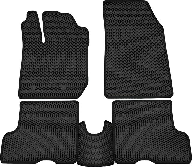 Коврики Rezkon EVA для салона Lada Xray Оptima 2015-2026 Черный кант. Артикул 9039055101