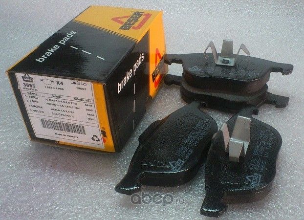 Колодки передние Фокус 2/С-Макс/Фокус-3 эконом (Beser). Артикул 3885