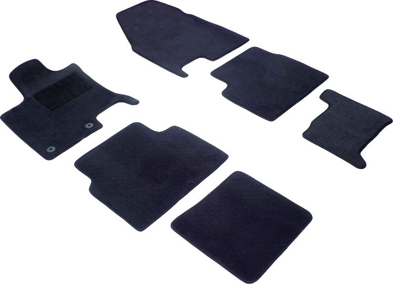 Коврики текстильные Seintex на нескользящей основе для салона Nissan Qashqai+2 2008-2014. Артикул 82771