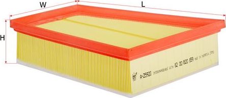 Воздушный фильтр Sakura. Артикул A-25920