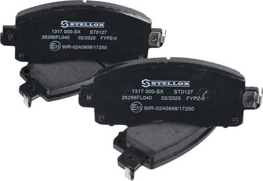 Тормозные колодки Stellox передние для Subaru Forester V 2018-2026. Артикул 1317 000-SX