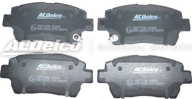 Тормозные колодки ACDelco. Артикул 19377434