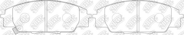 Тормозные колодки NiBK передние для Honda S2000 I (AP1) 1999-2003. Артикул PN8423