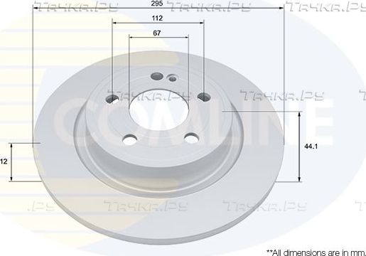 Тормозной диск Comline COATED для Mercedes-Benz CLA II (C118, X118) 2019-2026. Артикул ADC5098