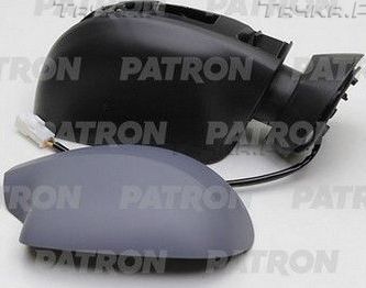 Зеркало боковое (в сборе) Patron правое для Renault Sandero II 2007-2026. Артикул PMG0803M08