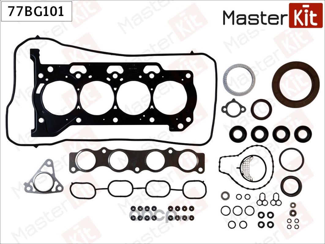 Набор прокладок двигателя TOYOTA AURIS/AVENSIS/COROLLA 1.6-2.0 1ZR-FE/2ZR-FE (Master KIT). Артикул 77BG101