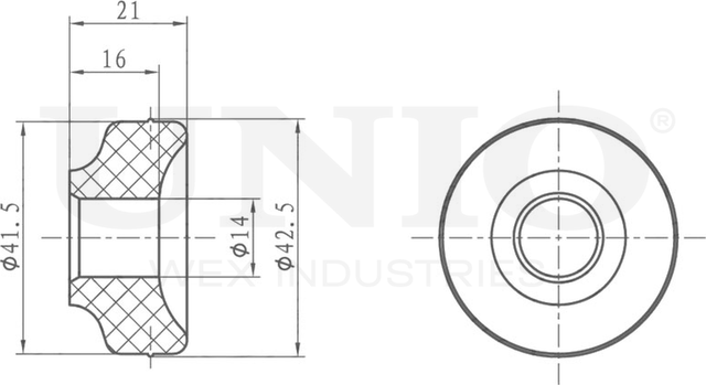 Втулка амортизатора (Unio). Артикул RMP-10001