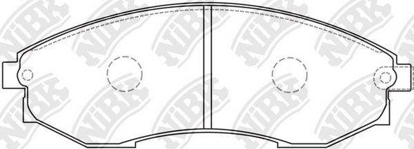Тормозные колодки NiBK. Артикул PN0083