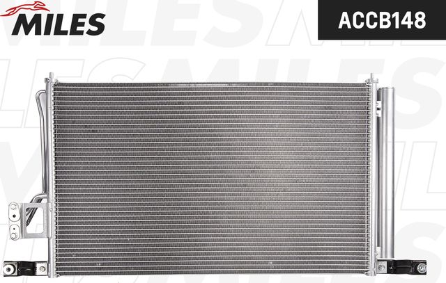 Радиатор кондиционера (конденсатор) Miles (алюминий). Артикул ACCB148
