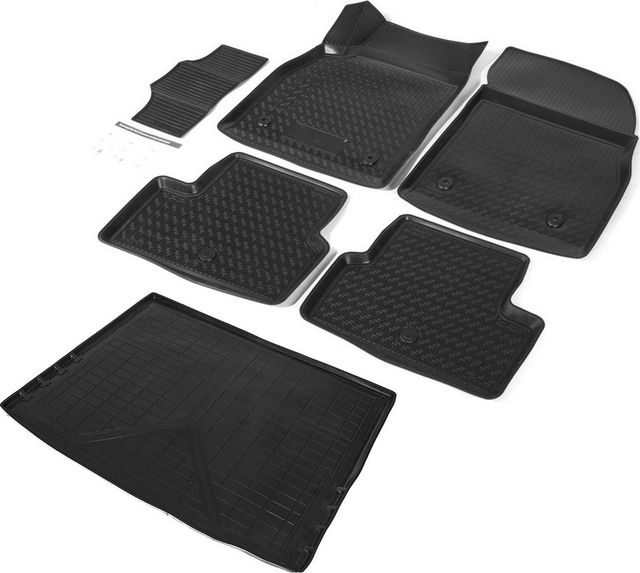 Комплект ковриков Rival для салона и багажника Chevrolet Cruze I рестайлинг универсал 2012-2015. Артикул K11003004-1