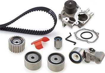 Помпа (водяной насос) с комплектом ремня ГРМ Gates PowerGrip® для Subaru Impreza II 2005-2007. Артикул KP25612XS-2