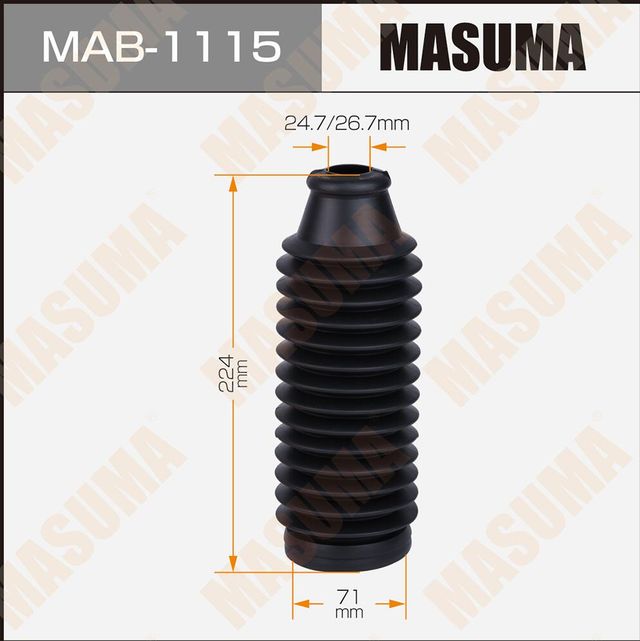 Комплект отбойников и пыльников амортизаторов (стоек) Masuma передний для Honda Insight II 2009-2014. Артикул MAB-1115