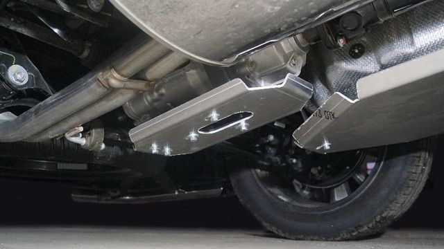 Защита алюминиевая ТСС (4 мм) для заднего редуктора Changan CS95 2024-2026. Артикул ZKTCC00705