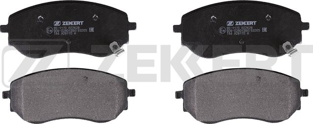 Тормозные колодки Zekkert передние для Nissan Navara D23 2019-2026. Артикул BS-1170