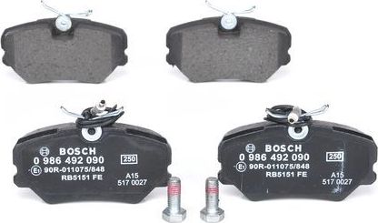Тормозные колодки Bosch. Артикул 0 986 492 090