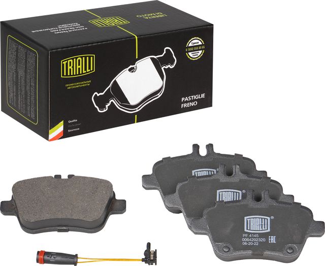 Тормозные колодки Trialli (Low-Metallic). Артикул PF 4145