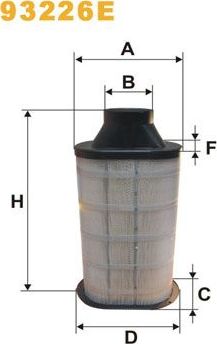 Воздушный фильтр WIX Filters. Артикул 93226E