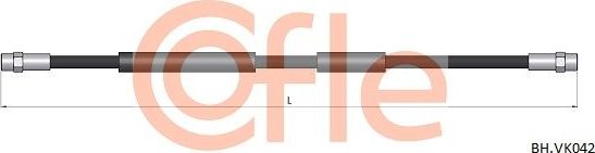 Тормозной шланг Cofle. Артикул 92.BH.VK042