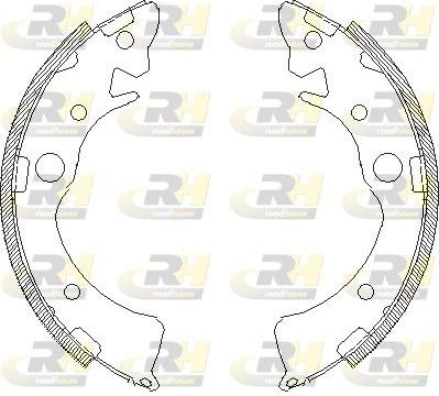 Тормозные колодки RoadHouse задние для Honda Civic V 1991-1995. Артикул 4096.01