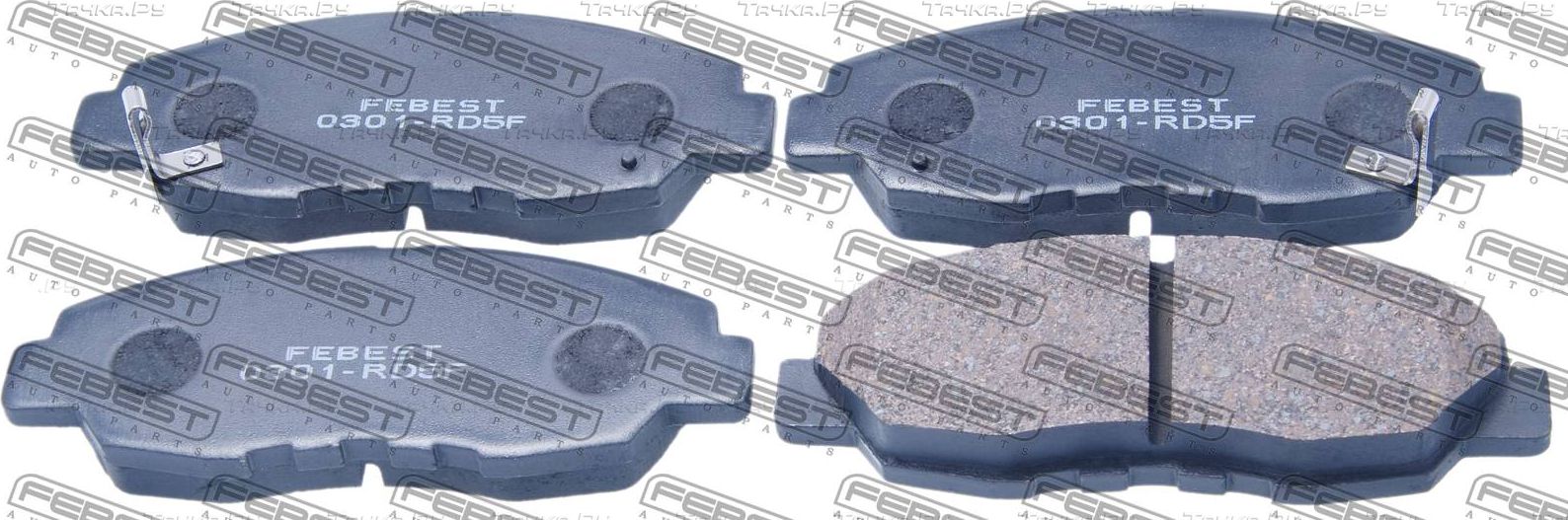Тормозные колодки Febest передние для Honda CR-V II 2001-2004. Артикул 0301-RD5F
