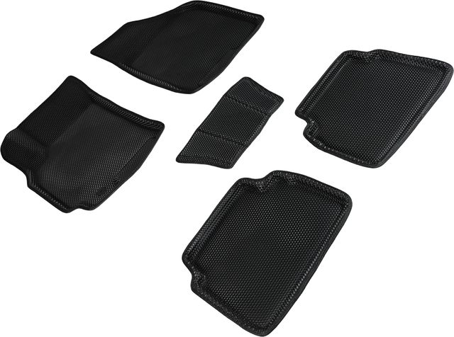 Коврики Seintex 3D EVA Соты для салона Chevrolet Lacetti 2004-2013 ЧЕРНЫЕ. Артикул 95260