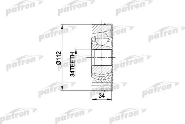 Шрус внутренний (граната) Patron. Артикул PCV5034