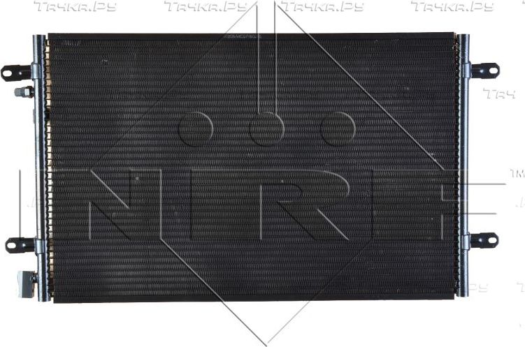 Радиатор кондиционера (конденсатор) NRF (алюминий). Артикул 35605