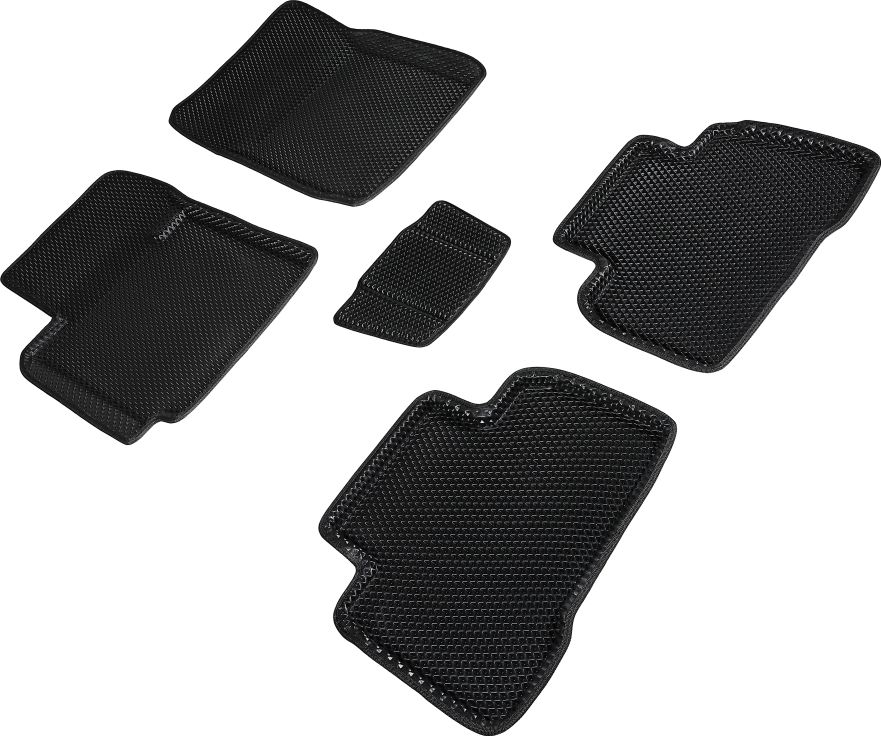 Коврики Seintex 3D EVA Ромб для салона Suzuki SX4 I 2006-2013 ЧЕРНЫЕ. Артикул 95346