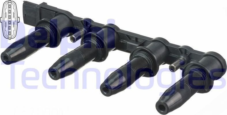 Катушка зажигания Delphi для Fiat Croma II 2005-2011. Артикул CE20009-12B1