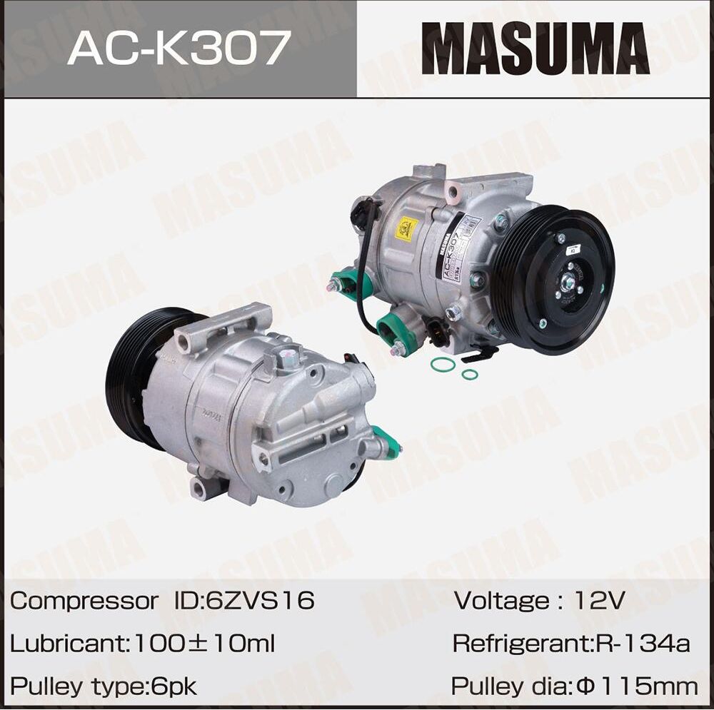 Компрессор кондиционера (Masuma). Артикул AC-K307