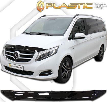 Дефлектор СА Пластик для капота (Classic черный) Mercedes-Benz Vito 2014-2024. Артикул 2010010111007