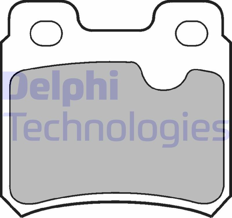 Тормозные колодки Delphi (органический). Артикул LP586