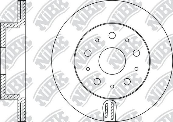 Тормозной диск NiBK. Артикул RN1181