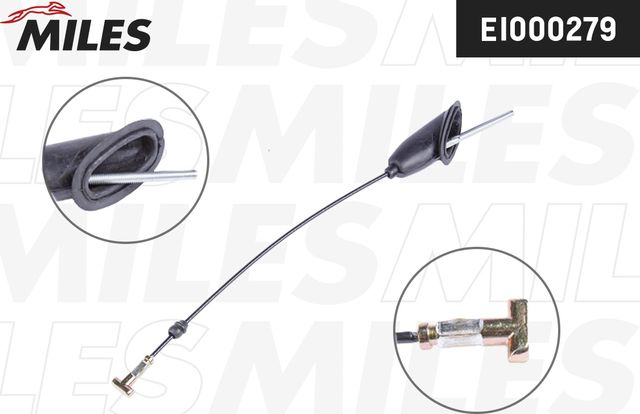 Трос ручника (тросик ручного тормоза) Miles передний для Toyota Corolla E120, E130 2001-2008. Артикул EI000279