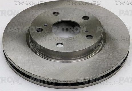Тормозной диск Patron передний для Toyota Prius III 2011-2015. Артикул PBD1092
