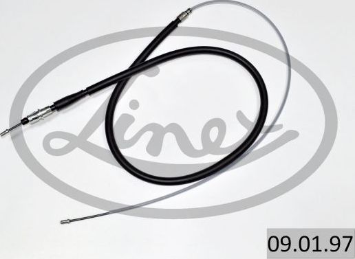 Трос ручника (тросик ручного тормоза) Linex. Артикул 09.01.97