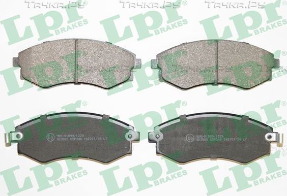 Тормозные колодки LPR передние для Hyundai Coupe I (RD) 1996-2002. Артикул 05P348