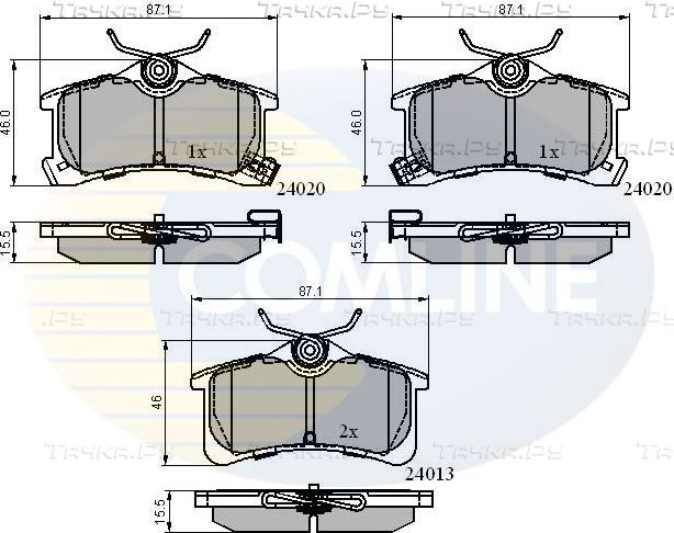 Тормозные колодки Comline Comline. Артикул CBP3903