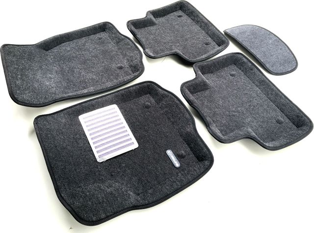 Коврики текстильные Euromat 3D Lux для салона Jaguar E-Pace 2018-2026 Темно-серые. Артикул EM3D-002757G