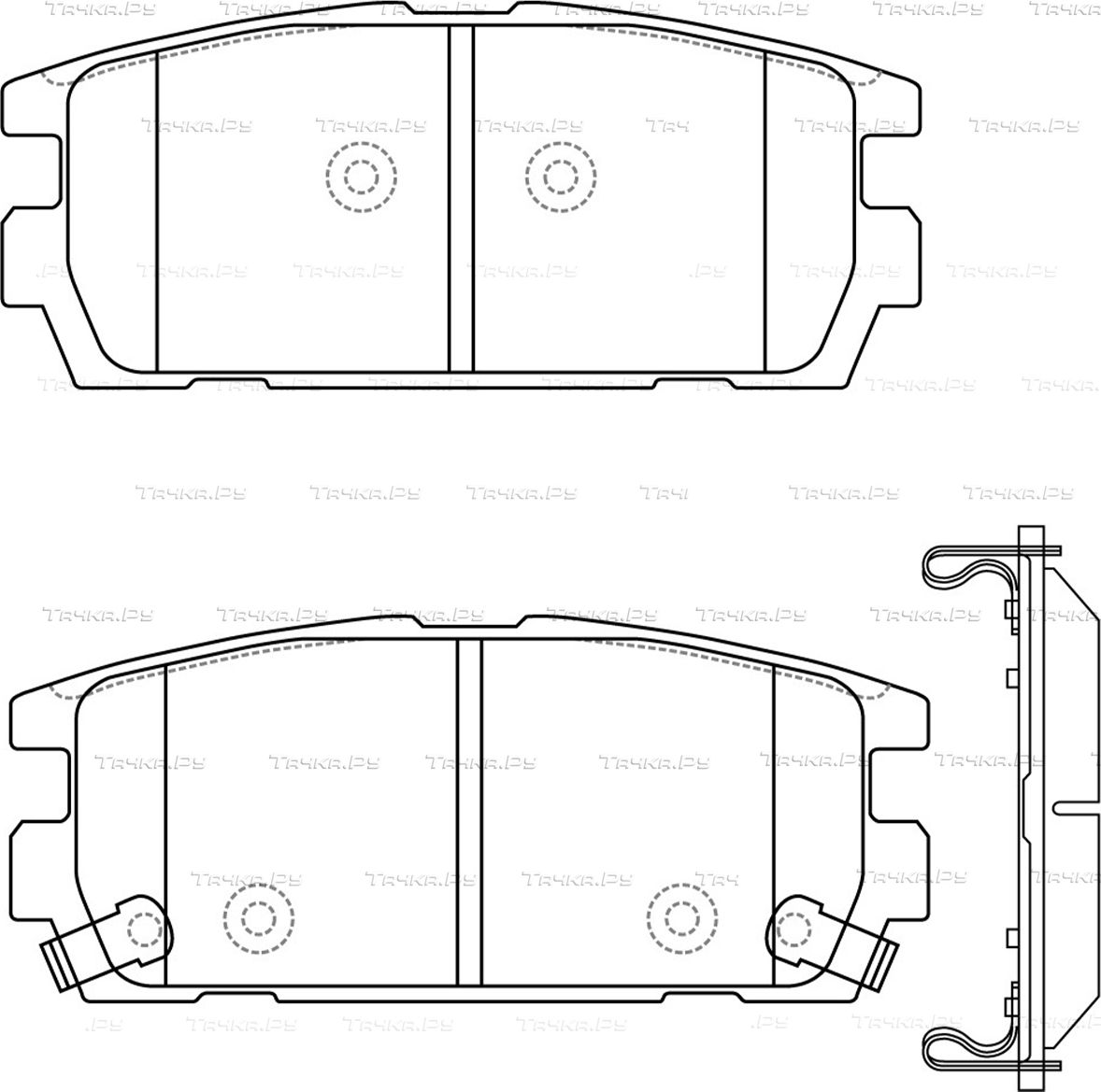 Тормозные колодки NiBK задние для Opel Antara I 2006-2017. Артикул PN0098