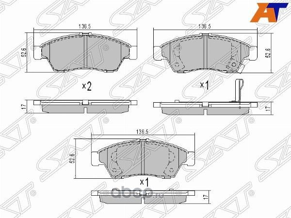 КОЛОДКИ ТОРМОЗНЫЕ FR SUZUKI LIANA (SAT). Артикул ST5581054G61