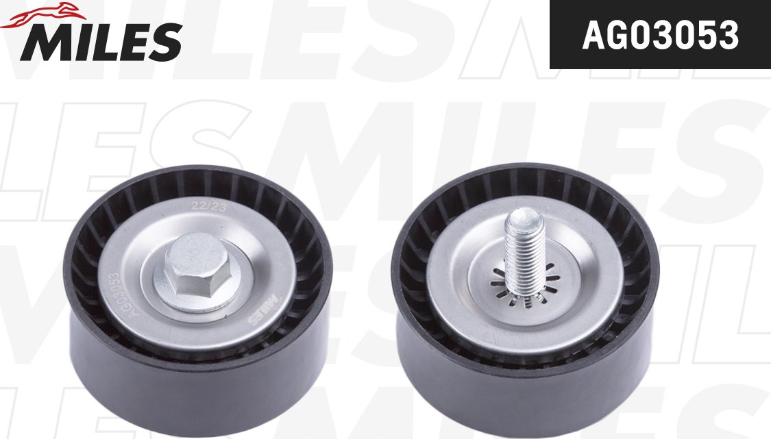 Направляющий (ведущий) ролик приводного поликлинового ремня Miles. Артикул AG03053
