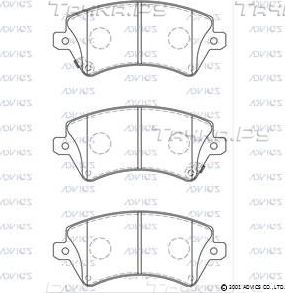 Тормозные колодки Advics передние для Toyota Corolla E110 1999-2002. Артикул A1N199