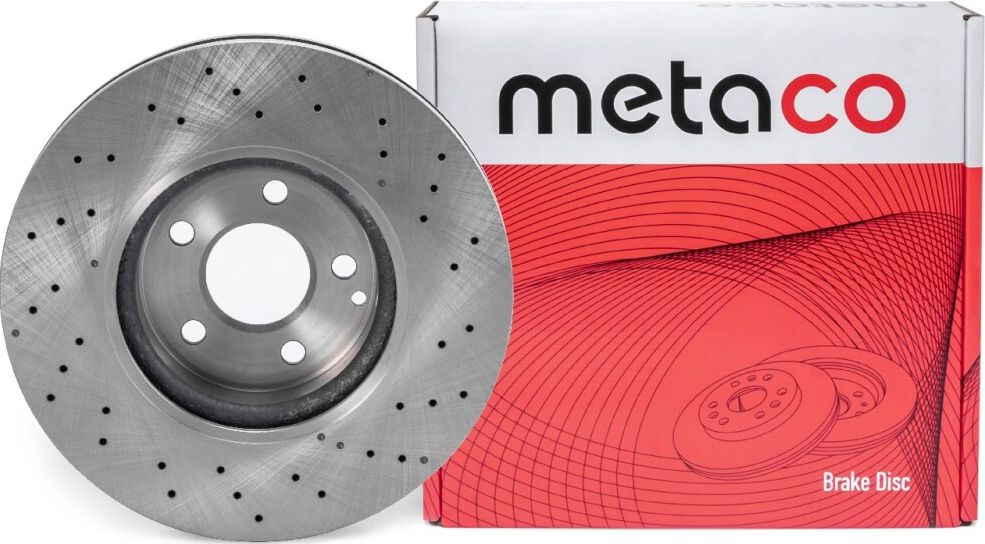 Диск тормозной передний вентилируемый (Metaco). Артикул 3050187