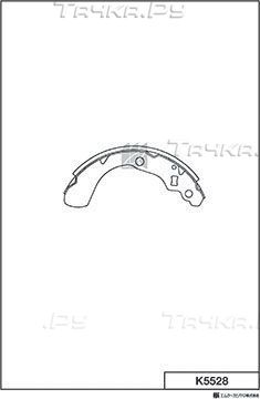 Тормозные колодки MK Kashiyama. Артикул K5528