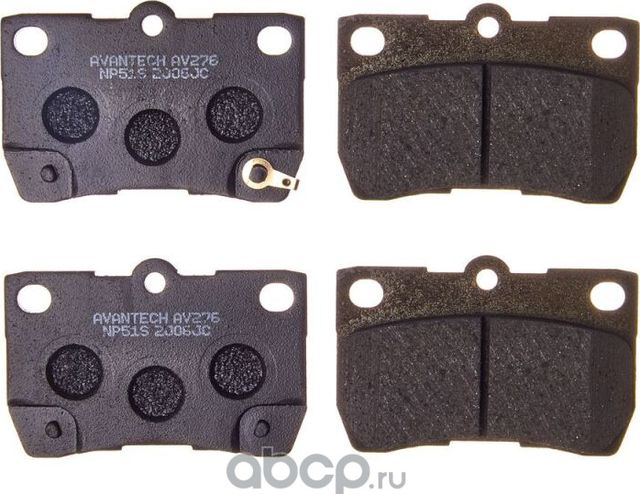 Колодки торм.зад. (Avantech). Артикул AV276
