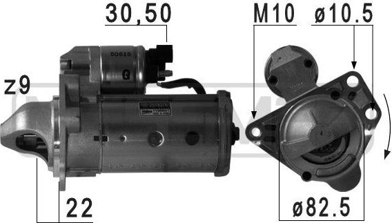 Стартер Era OEM для Chevrolet Cruze I 2010-2015. Артикул 220712