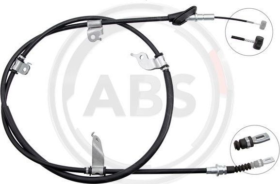 Трос ручника (тросик ручного тормоза) ABS. Артикул K17264
