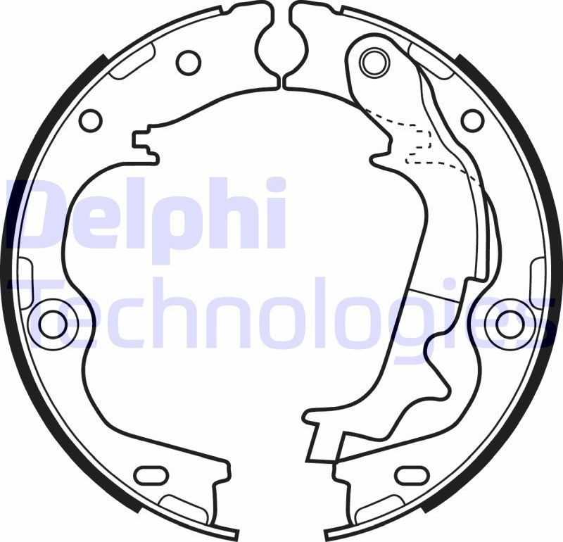 Тормозные колодки (стояночная тормозная система) Delphi. Артикул LS2083